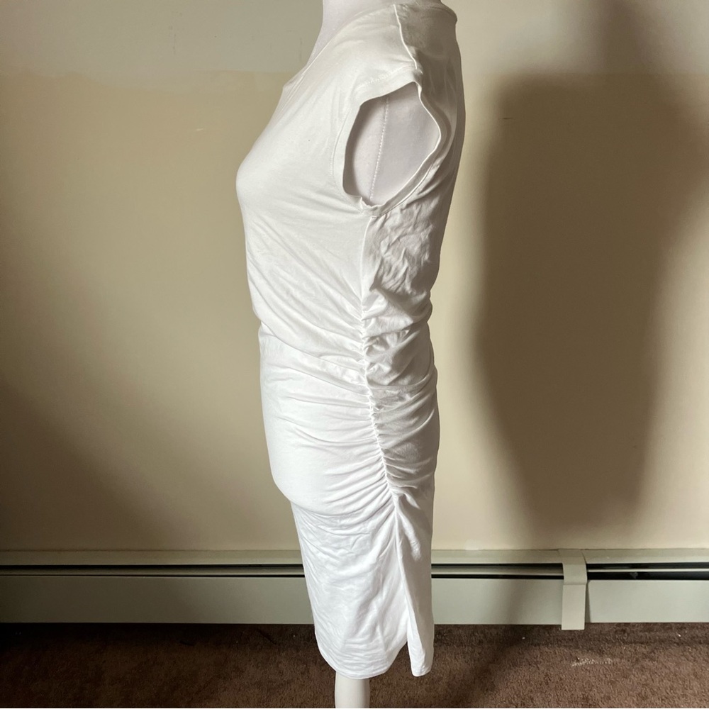 Athleta Short Sleeve Carefree White Tee Cotton Dress size Small - Picture 5 of 7